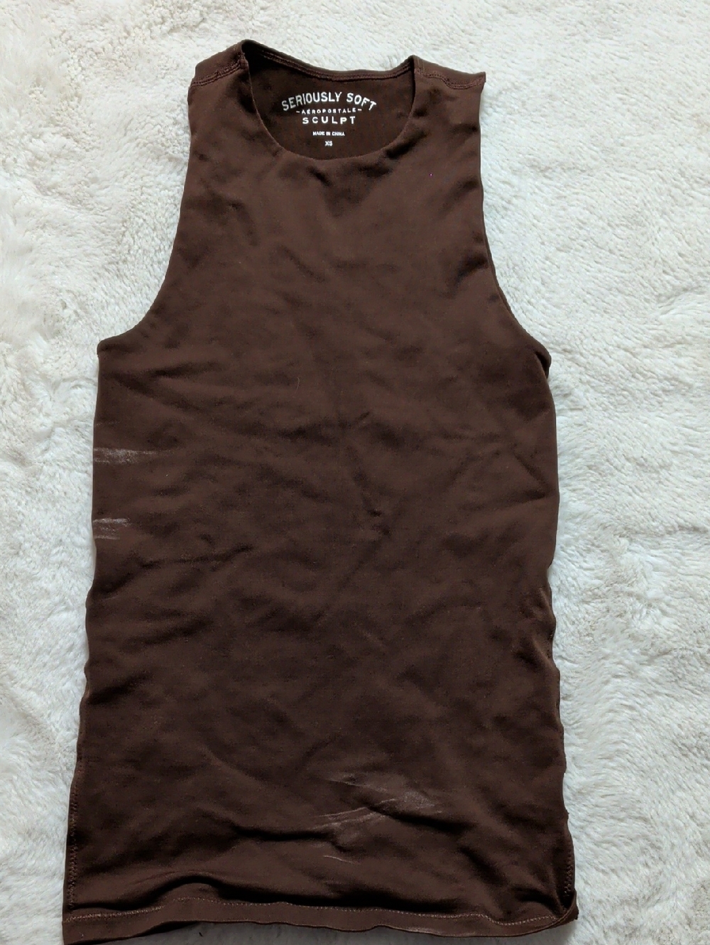 Aeropostale Seriously Soft Men's Brown Tank Top